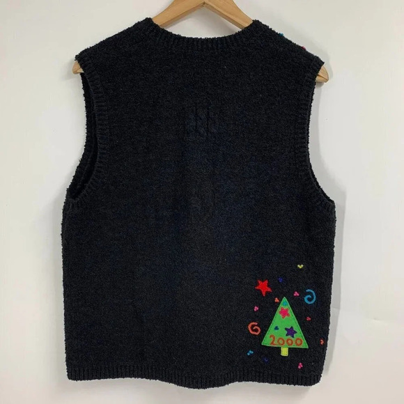 Marisa Christina Women's Wool Blend Y2K 2000's Button Sweater Vest Size S - Picture 2 of 11